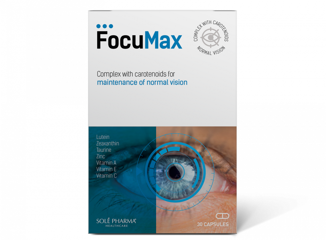 Complex for healthy vision and eye, AREDS-2 formula, efficacy, antioxidants, Lutein, Zeaxanthin, Zinc, AMD, protects retina from blue light