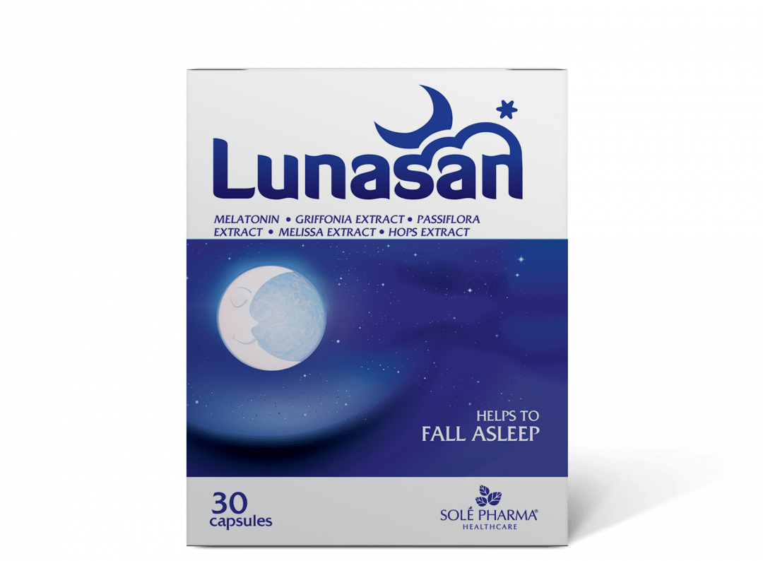 Melatonin, passiflora, griffonia, 5-HTP, hops, Melissa, reduce sleep onset time, reduce tiredness, calm the nervous system, good sleep