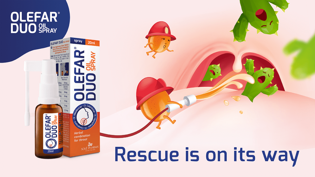 Olefar® scientifically proven pain reliever for sore throat